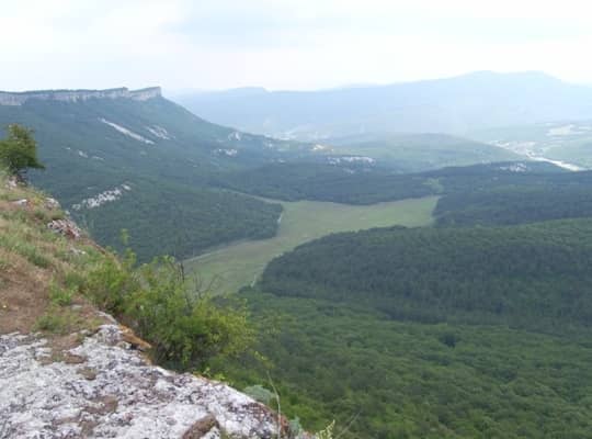 Вид с горы Мангуп