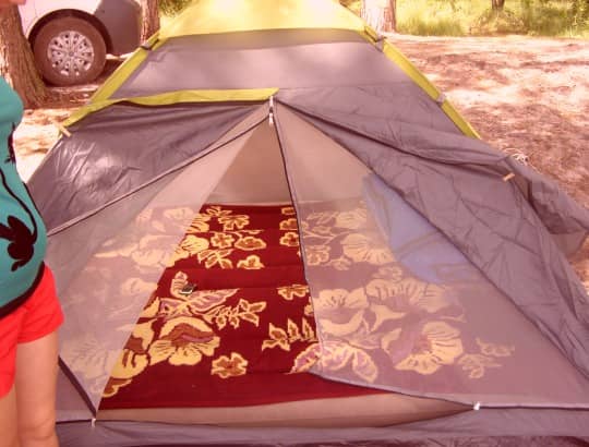 палатка готова к использованию