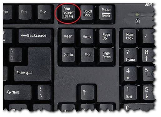 кнопка Print Screen на клавиатуре